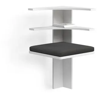 livinity® Esszimmer-Eckbank Tiberio Weiß 43.5 x 43.5 cm