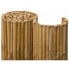 NOOR Bambusmatte Deluxe 1,50 x 2,50m I Natürliche Bambus-Sichtschutzmatte mit durchbohrtem Draht für maximale Stabilität I Terrassen- und Balkonwindschutz, 154BAMDE15X2