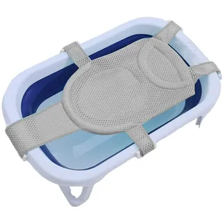 KOMUNJ Baby Bad Stützkissen,Babybadenetzt,Antirutsch Baby Aufhängungs Pad, Baby Badezubehö,Weiches Babybadesitzstütznetz mit 5 Sicherheitsstützecken