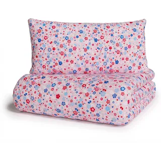OTTO home Mariby Blümchen Rosa 135 x 200 cm + 2 x 40 x 80 cm