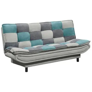 Mid.you Schlafsofa , Türkis, Schlammfarben, Dunkelgrau , Textil, Holzwerkstoff , 188x90x89 cm , Schlafen auf Sitzhöhe , Wohnzimmer, Sofas & Couches, Schlafsofas, Sonstige Schlafsofas