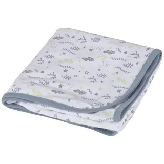 BEBE DOUCEUR, Decke, 100% Baumwolle, 75 x 75 cm, Ozean