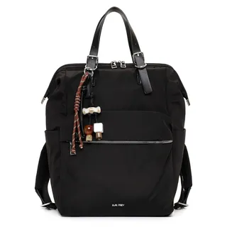 SURI FREY Freizeitrucksack Rucksack mit Laptopfach Sandey Cityrucksack Black schwarz - Schwarz