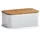 Present Brotkasten, Metall, weiß,