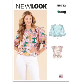 New Look UN6732A Damen Tops A (6-8-10-12-14-16-18)