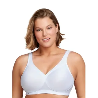 GLAMORISE Nahtloser MagicLift-Sport-BH - Weiss Unterwäsche Damen