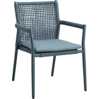 MWH Ropero Stapelstuhl Aluminium/Rope matt grey