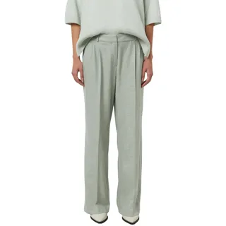 Comma Wide-Leg-Hose mit Struktur und Bundfalten