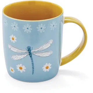 Cooksmart Kaffeetasse mit britischem Design, Keramik-Kaffeebecher für Zuhause oder Arbeit, große Tassen für heiße Getränke, Tee- und Kaffeetassen – Drachenfliegen