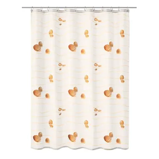 KLEINE WOLKE Duschvorhang Miami 180 x 200 cm beige