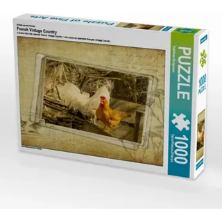 CALVENDO Puzzle French Vintage Country 1000 Teile Lege-Größe 64 x 48 cm Foto-Puzzle Bild von Kathleen Bergmann