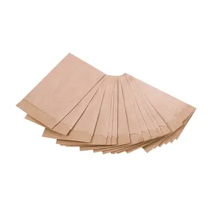 Mini Flachbeutel Papier, 50 Stück: Papiertüten Braun, Beutel Klein, Geschenktüte Weihnachten & Advent, Gewürze & Give-Away, Papierbeutel zum Befüllen, Kekstüten, Kraftpapier Tüten, 5,3 x 7,8 cm