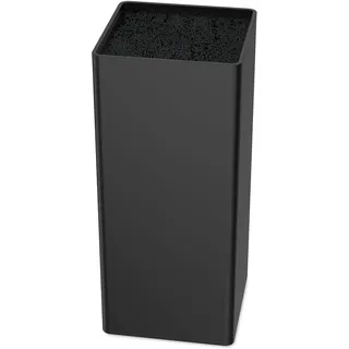 Vonsera Messerblock ohne Messer, Messerblock mit Borsten Herausnehmbarer, Messerhalter Schwarz Universal für 7-10 Messer aller Art