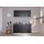 Küchenzeile KB150WSC 150 cm Schwarz-Weiß