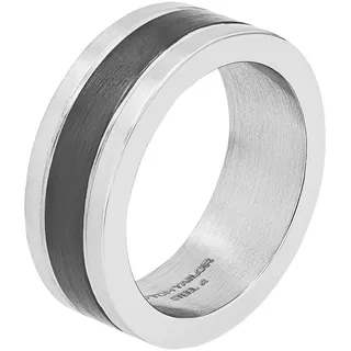 Tom Tailor Ring für Herren, Edelstahl, 8 mm, Bicolor, Geschenkidee, kommt in Schmuck Geschenk Box, 2100665