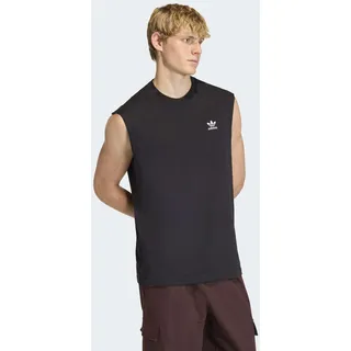 Tanktop ADIDAS ORIGINALS "TREFOIL ESSENTIALS, ÄRMELLOS", Damen, Gr. XXL, schwarz, Obermaterial: 100% Baumwolle, normal, Rundhals, Tops Tanktop