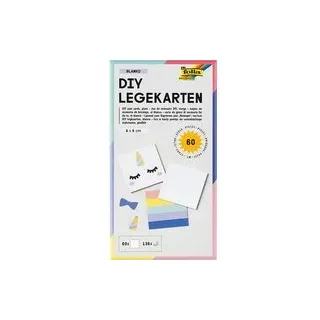 folia Bastelset Blanko DIY Legekarten blanko