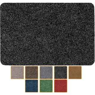 ANRO Fußmatte Schmutzfangmatte Türmatte rutschfest Fußabstreifer abwaschbar robust für Eingang, Haustür, Flur innen & außen Poet Küche, 60 x 40 cm (Rechteckig)