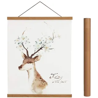 Sanauto Posterleiste Posterschiene Poster, Magnet Magnetische Holz Poster Aufhänger Halter Rahmen Leisten Bild Bilder Bilderleiste Bilderrahmen 50x70 50x100 50x75(50cm, Teak)