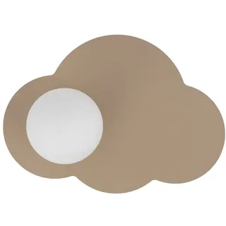 Wandlampe Kinder Glas Metall Sand Wolke B:38 cm G9 Wandleuchte Kinderzimmer