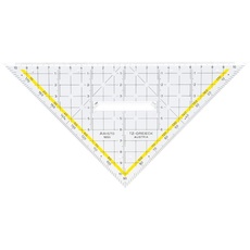 Bild TZ-Dreieck 22.5cm mit Griff, transparent (AR1650/2)