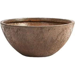 Pflanzwerk Pflanzschale Bowl Premium Frostbeständig Lotus-Effekt 36 cm Rost