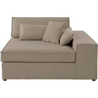 OTTO home Sofaelement Enid Baumwollmix 2-Sitzer Taupe