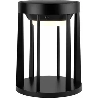 brendz m&m Solar LED-Tischleuchte 100/500/1000 lm schwarz inkl. Bewegungsmelder IP65