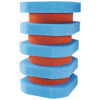 OASE 56111 Ersatzschwamm Set FiltoClear 11000, rot & blau - Ersatzfilterschwamm, Filterschwamm, Zubehör für FiltoClear