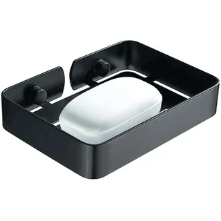 HONPHIER Seifenschale für Bad Dusche 304 Edelstahl Seifenhalter wandmontage seifenablage dusche Schwamm Halter (Schwarz)