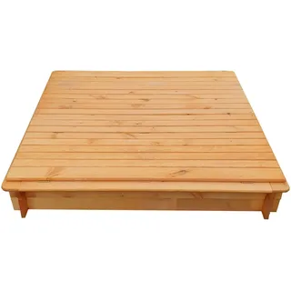 Sandkasten Donald mit klappbarer Abdeckung 140 cm x 140 cm