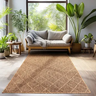 Einfarbiger Outdoor Teppich Läufer Flur Balkon Terrasse Küche Camping Carpet Wetterfest Weich Farbe: Kupfer, Größe: 120x170 cm - Kupfer
