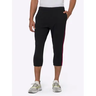3/4-Hose CLASSIC, Herren, Gr. 52, Normalgrößen, schwarz, 100% Baumwolle, unifarben, 3/4-Länge, Hosen 3/4-Hose