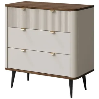 Mirjan24 Marly 90 x 82 x 40 cm beige / Nussbaum