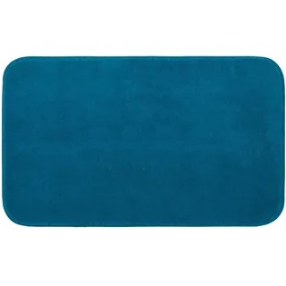 Gözze - Premium Rutschfester Badteppich, RIO, 100% Microfaser, 70 x 120 cm - Petrol