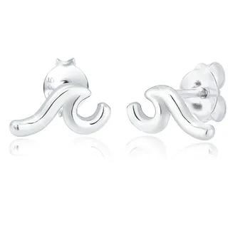 Elli Ohrstecker Wellen silber 925 Sterling Silber