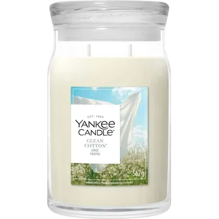 Yankee Candle Clean Cotton Duftkerze 567 g weiß
