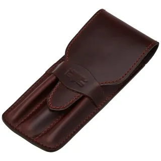 Mika Stifteetui für 3 Stifte Sattelleder braun, - Braun