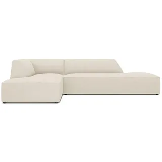 Micadoni Ecksofa links Ruby aus Cord leichtes beige 4 Sitzplätze , Creme , Textil , L-Form , 273x180 cm , Hergestellt in Europa, Oeko-Tex® , Wohnzimmer, Sofas & Couches, Wohnlandschaften, Ecksofas