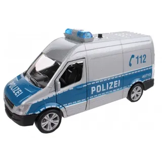 Deutsch Polizei-Bus mit Licht und Ton 11.5cm