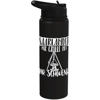 Saarland Schwenkgrill Männer Grillen Sprüche Grill Stainless Steel Insulated Water Bottle