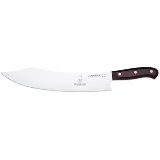 Giesser seit 1776 - Made in Germany - Kochmesser 30 cm Rocking Chefs, PremiumCut Barbecue No 1, Küchenmesser, Micarta, rot, genietet, rostfrei, deutsches Grillmesser scharf