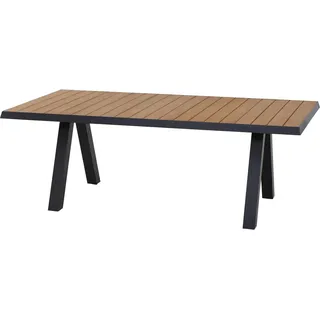 Siena Garden Gartentisch Tirana Rechteckig Teak 105 cm x 205 cm