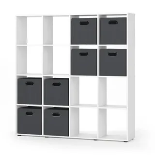 Vicco Raumteiler Karree 138,5 x 29 x 142,5 cm Weiß