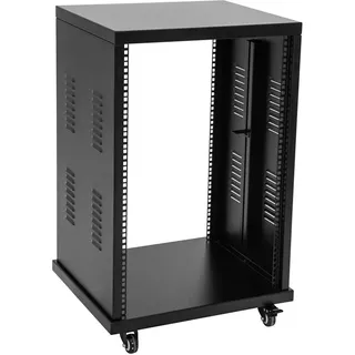 ROADINGER Stahl-Rack SR-19, 18HE | Pulverbeschichtetes Stahl-Rack, ideal für Festinstallationen