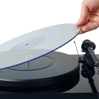 Hudson Hi-Fi Plattenspieler - Matte aus Acryl - BlueLit - LP Slipmat