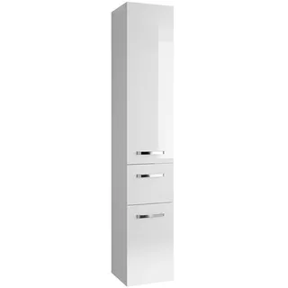 Pelipal Sadena Hochschrank 30 x 168 cm Weiß Metall