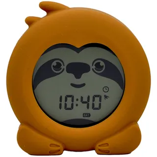 Tenscare Sloth Clock Kinderwecker mit Sleep Trainer, Wecker-Modus, Tageslicht- und Nachtlicht-Modus, Braun, Einheitsgröße