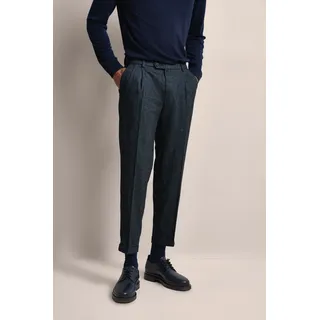 bugatti Bundfaltenhose, besonders soft, blau