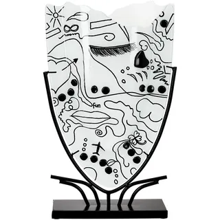 Gilde Casablanca by Gilde Bodenvase Vase Modern Art weiß H.49 cm«, weiß